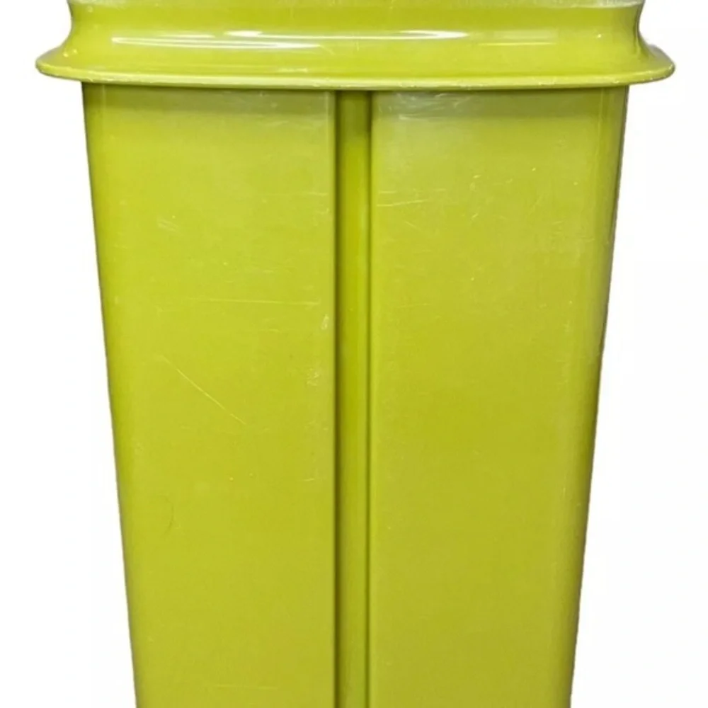 Vintage Tupperware 1330-3 Avocado‎ Green Pickle Olive Keeper Container Canister